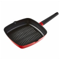 IMUSA Cast Aluminum Square Griddle - Red