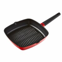 IMUSA Cast Aluminum Square Griddle - Red