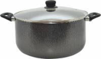 IMUSA Hammered Cast Aluminum Stock Pot with Lid - Gray Perspective: Main