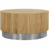 Meridian Furniture Acacia Round Coffee Table - Chrome Meridian Furniture Acacia Round Coffee Table - Chrome