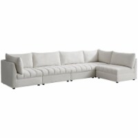 Meridian Furniture Jacob Cream Velvet Modular Sectional