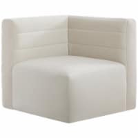 Meridian Furniture Quincy Cream Velvet Modular Corner Chair