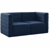 Meridian Furniture Quincy Navy Velvet Modular Sofa