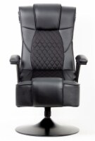 Kroger Glitzhome Mid Century Modern Leatherette Gaslift Adjustable Swivel Office Chair Camel 1 Ct