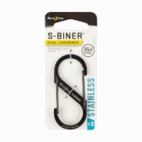S-Biner® #3 Black Stainless Steel Dual Carabiner Perspective: Main