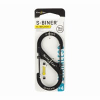 Nite Ize S-Biner® SlideLock® #4 Stainless - Black Perspective: Main