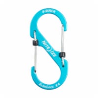 S-Biner® SlideLock® #4 Aluminum Dual Carabiner - Blue Perspective: Main