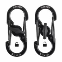 Nite Ize S-Biner MicroLock Stainless Steel - Black Perspective: Main