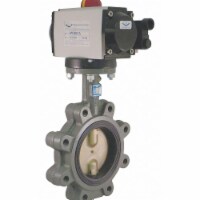 Milwaukee Valve Butterfly Valve,Spring Return,Iron,4 In. GLB23E D 4