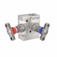 Parker Manifold Valve,1/2 In FNPT,Height 4 In HALS2V