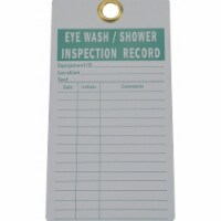 Electromark Eye Wash/Sh Inspection Rcd Tag,PK25  8Z511