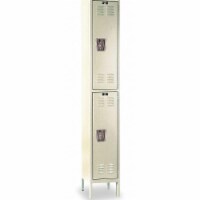 Hallowell Wrdrb Lckr,2x1Lckr,Tan,78 x12 x18 ,Assm U1288-2A-PT
