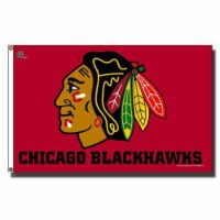 Rico Industries RIC-FGB7701 Chicago Blackhawks NHL 3x5 Flag