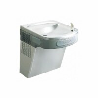 Elkay Single Drinkng Ftn,H 19 13/16 in, Silver  EZS8S