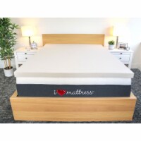 I Love Pillow Cooling Gel Infused Memory Foam Copper Mattress Topper, Twin XL
