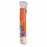 Schwarz Supply Source 215526 0.21 x 50 in. Poly Tie Down Rope&#44; White