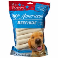 Pet Factory 78108 Rawhide Chip Rolls Dog Treat, 18 Pack