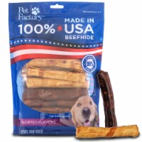 Pet Factory Made in USA Beefhide Chip Rolls Assorted Flavors (Beef & Chicken) - 5", 20 Count