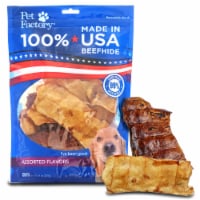 Pet Factory Made in USA Beefhide Chips Assorted Flavors (Beef & Chicken) - 8oz