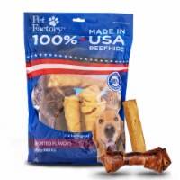Pet Factory Made in USA Beefhide (5 Bones, 5 Rolls), (Beef & Chicken) - 6-7", 10 Ct