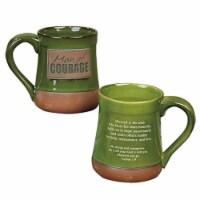 Cathedral Art-Dba Abbey Gift 68173 Man of Courage Pottery Mug, Green