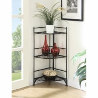 Convenience Concepts 8022B Designs-2-Go Extra Strong 3-Tier Folding Metal Corner Shelf, Blue