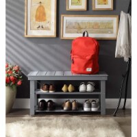 Oxford Utility Mudroom Bench, Gray