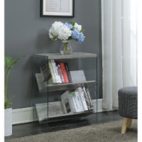 Convenience Concepts 131559C1 Soho Bookcase in Faux Birch, Glass