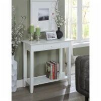 American Heritage 1 Drawer Hall Table with Shelf