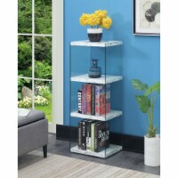 Convenience Concepts 131544WM SoHo 4 Tier Tower Bookcase, White Faux Marble