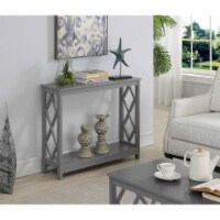 Diamond Console Table with Shelf