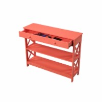 Oxford 1 Drawer Console Table with Shelves
