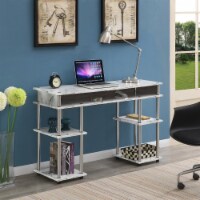 Designs2Go No Tools Student Desk with Shelves