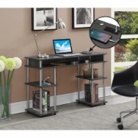 Designs2Go No Tools Student Desk with Charging Station and Shelves