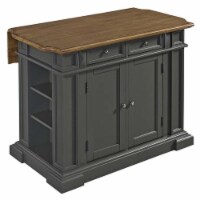 Homestyles Americana Wood Kitchen Island in Gray