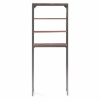 Homestyles Barnside Wood Over The Commode Stand in Gray