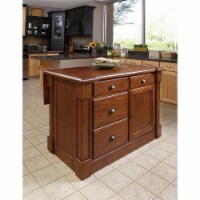 Homestyles Aspen Wood Kitchen Island in Brown