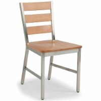 Homestyles Sheffield Wood Dining Chair Pair in Brown