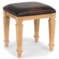 Homestyles Manor House Wood Vanity Bench in Brown