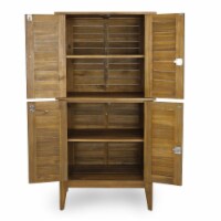 Homestyles 5663-27 Maho Outdoor Storage Cabinet, Brown - 64 x 32 x 22 in.