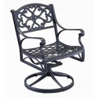 Homestyles 6654-53 Sanibel Outdoor Swivel Rocking Chair, Black - 32.5 x 22 x 23 in.