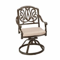Homestyles 6659-53 Capri Outdoor Swivel Rocking Chair, Taupe - 36 x 24.75 x 26.25 in.