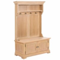 Homestyles Manor House Wood Hall Tree in Brown