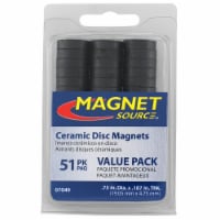 The Magnet Source Ceramic Disc Magnets - 51 Pack - Black Perspective: Main