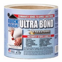 Cofair Products UBW410 4 in. X 10 ft. White Ultra Bond Instant Self-Adhesive Roof Repair