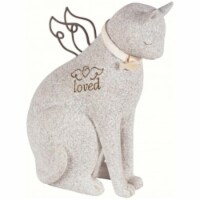 Carson Home Accents CHA14212 Cat Sitting Statuary Faithful Angel