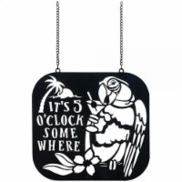 Carson Home Accents CHA44095 12.5 x 11.5 in. 5-O Clock Somewhere Metal Garden Flag