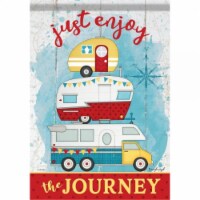 Carson Home Accents CHA49873 12.5 x 18 in. Stacked Campers Garden Flag