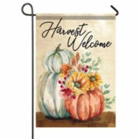Carson Home Accents 205062 12.5 x 18 in. Dura Soft-Pumpkin Watercolor Garden Flag