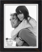 Malden Linear Distressed Frame - Black